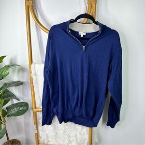 Mens Peter Millar Navy Blue Pullover sz L